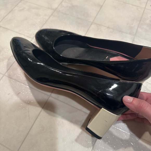 Fendi block heels size 39 patent black and white - Picture 4 of 4